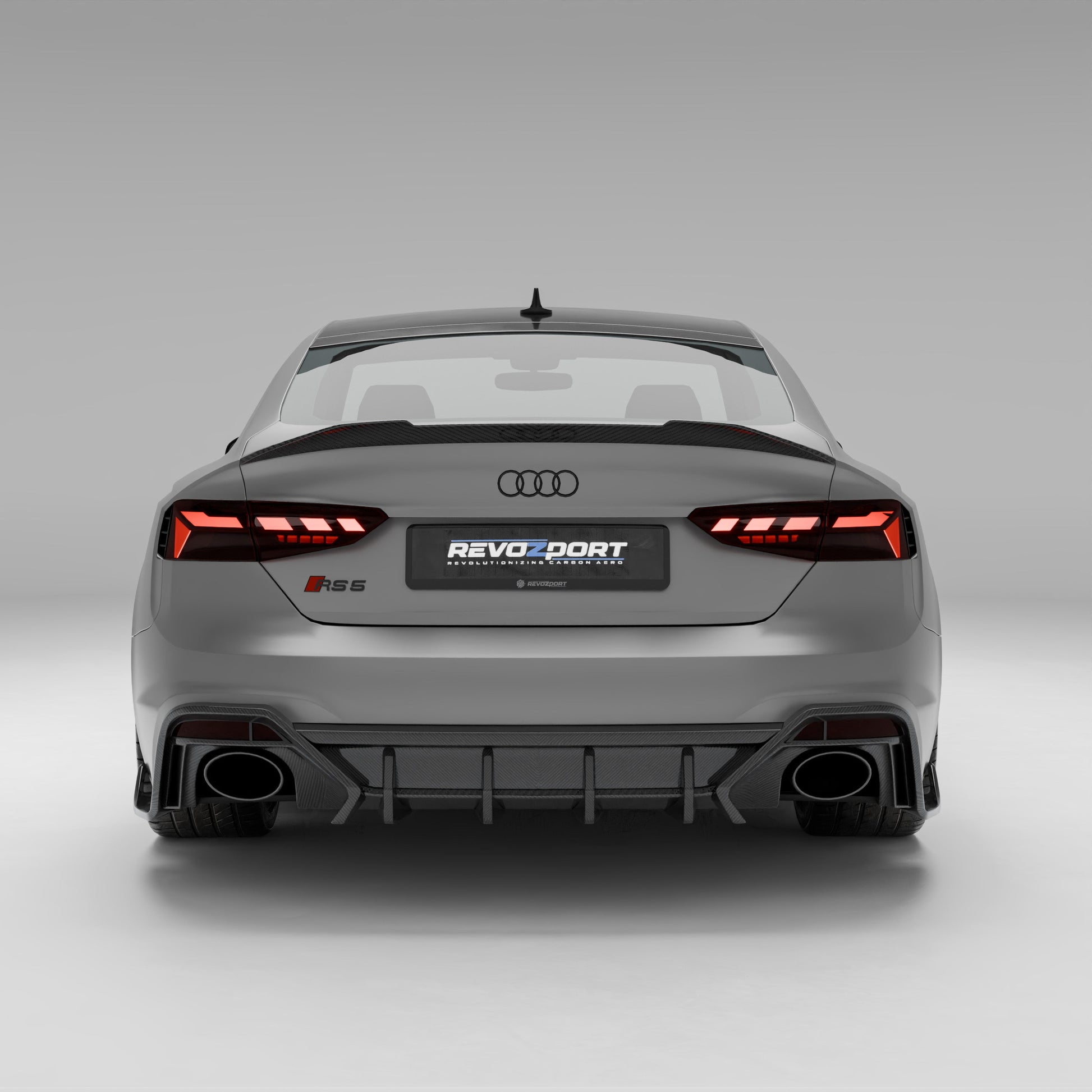 Audi RS5 B9.5 carbon body kit, side skirt profile view