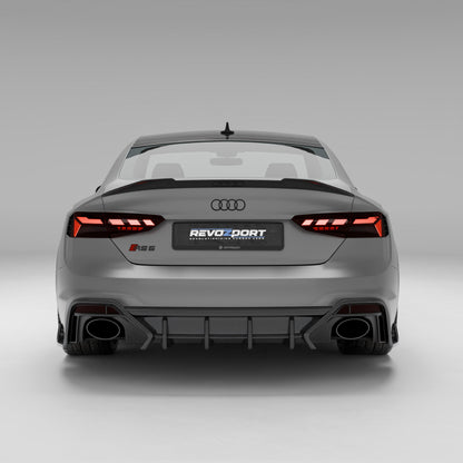 Audi RS5 B9.5 carbon body kit, side skirt profile view