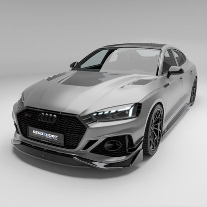Carbon fiber canard set for Audi RS5 B9.5 finished pieces close-up