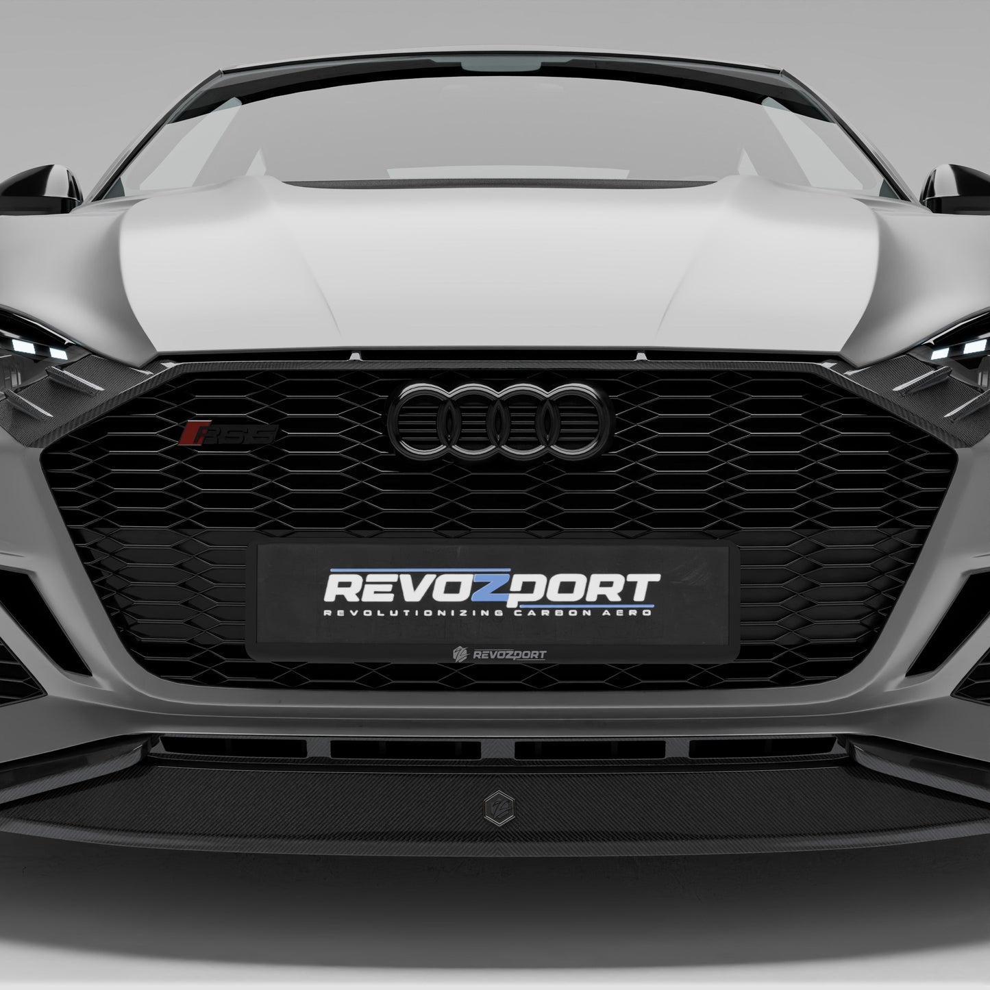 Audi RS5 B9.5 Sportback carbon fiber front grille, front view