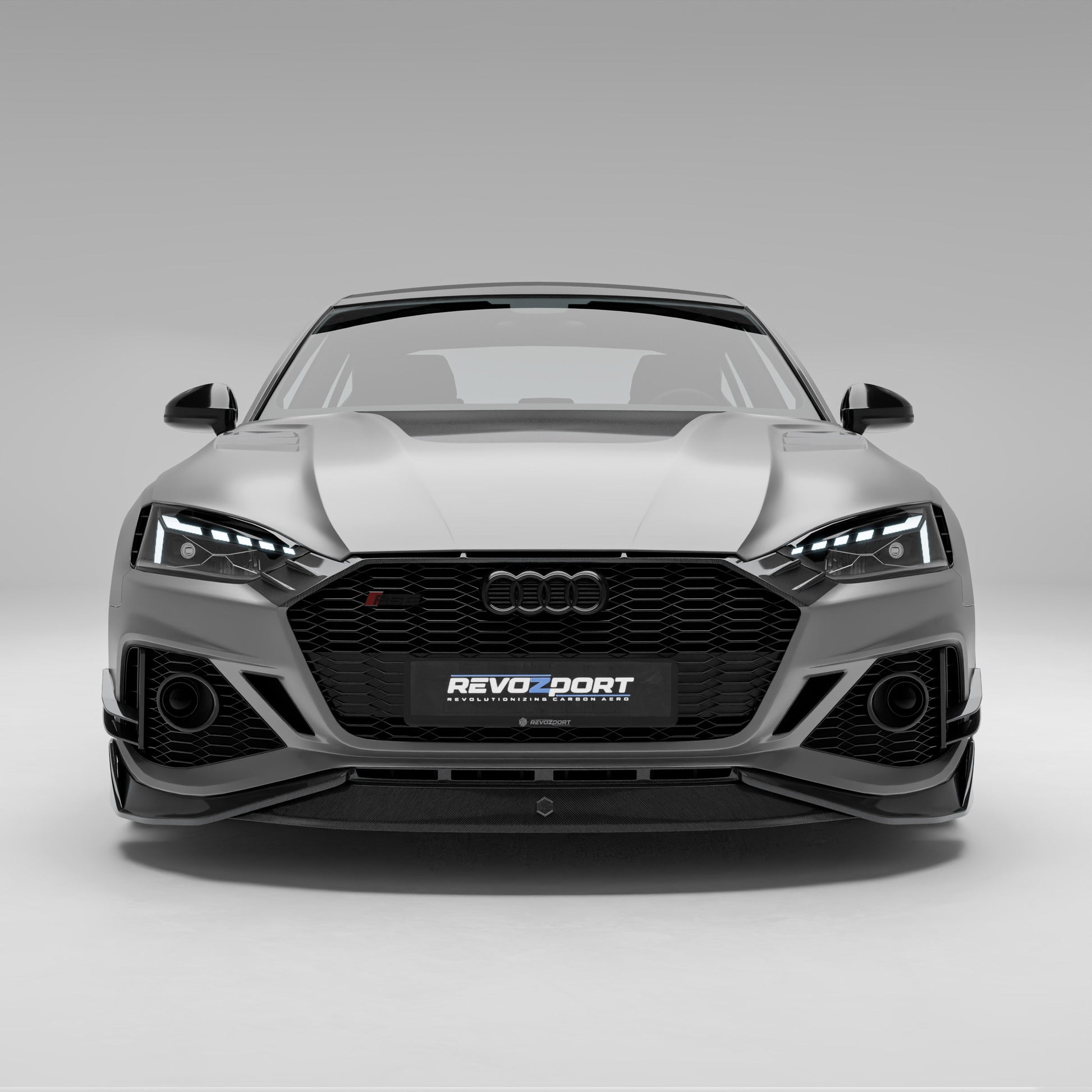 Audi RS5 Sportback carbon grille low angle front detail