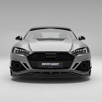 Audi RS5 Sportback carbon grille low angle front detail