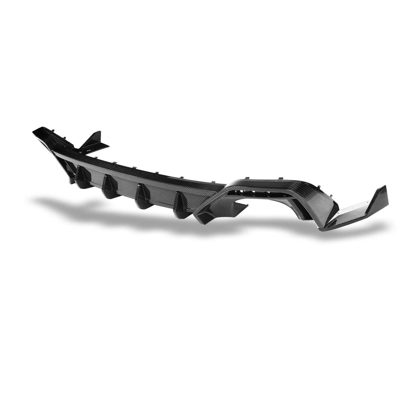Audi RS5 B9.5 carbon fiber rear diffuser, lower bumper aero view