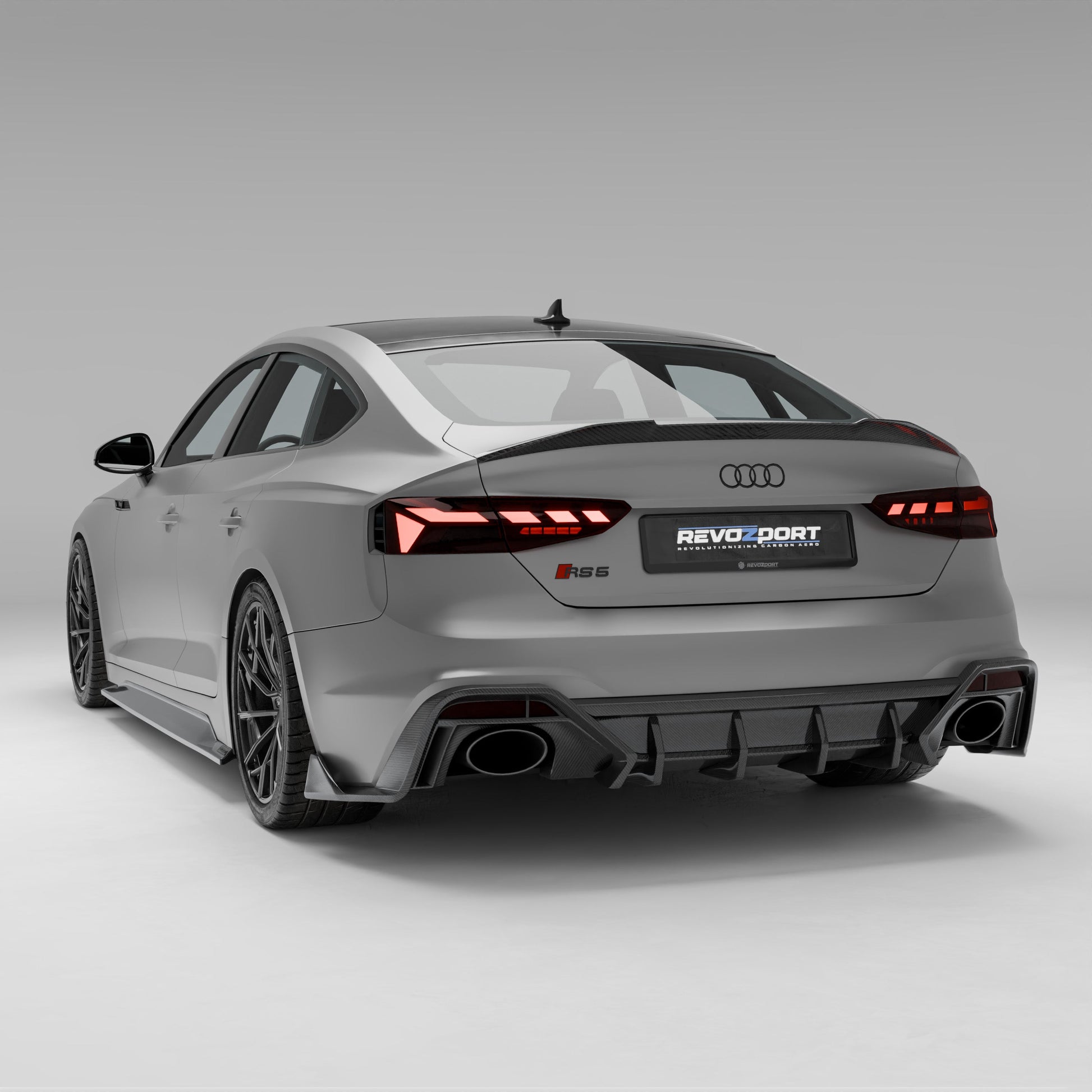 RS5 B9.5 trunk spoiler fitted to the tailgate lip