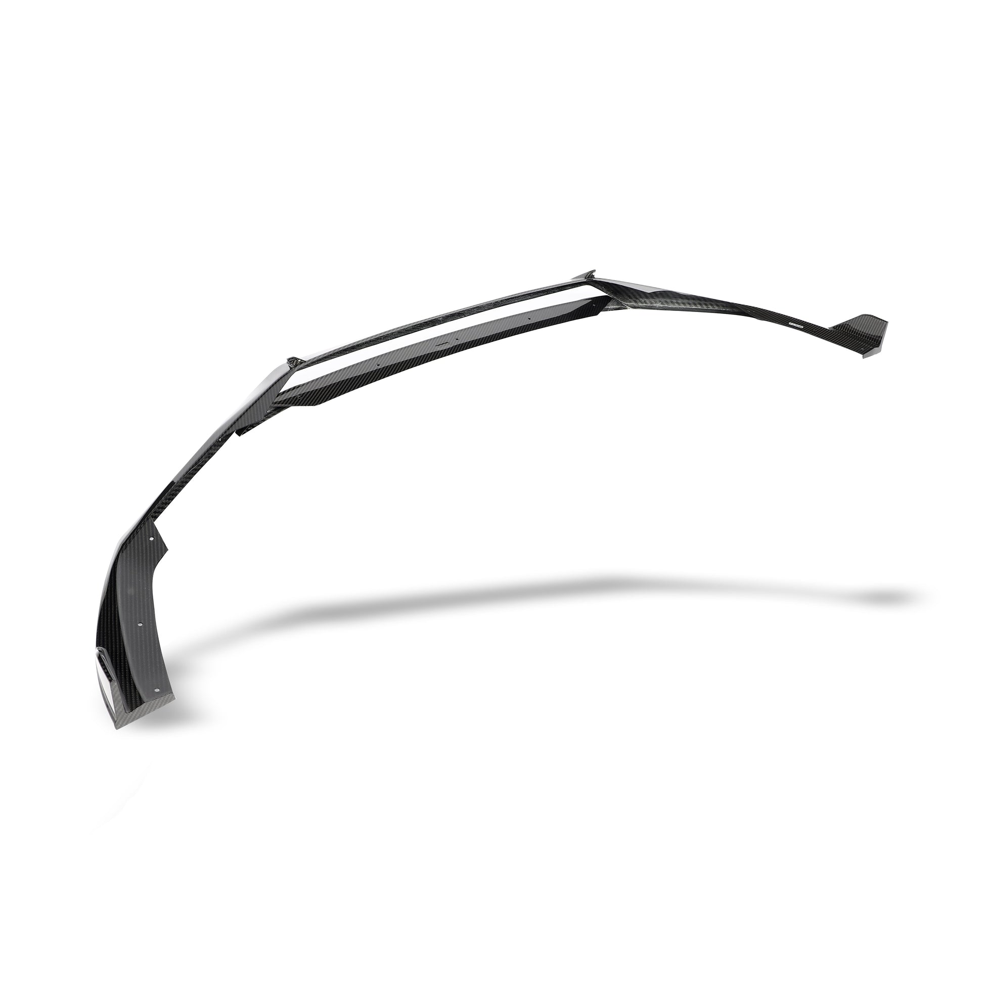 Carbon fiber RS6 front splitter surface finish detail