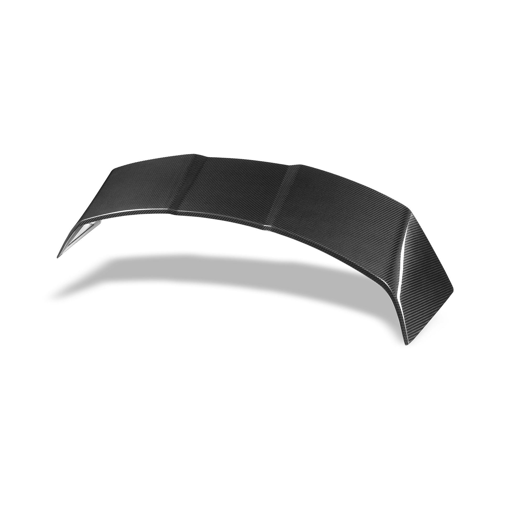 RS6 carbon fiber roof spoiler underside mounting view