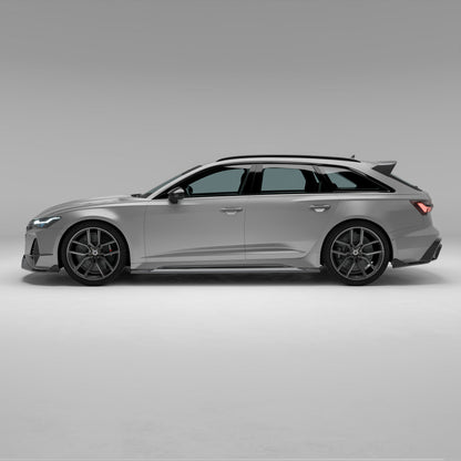 Carbon fiber side skirt for Audi RS6 C8, studio detail