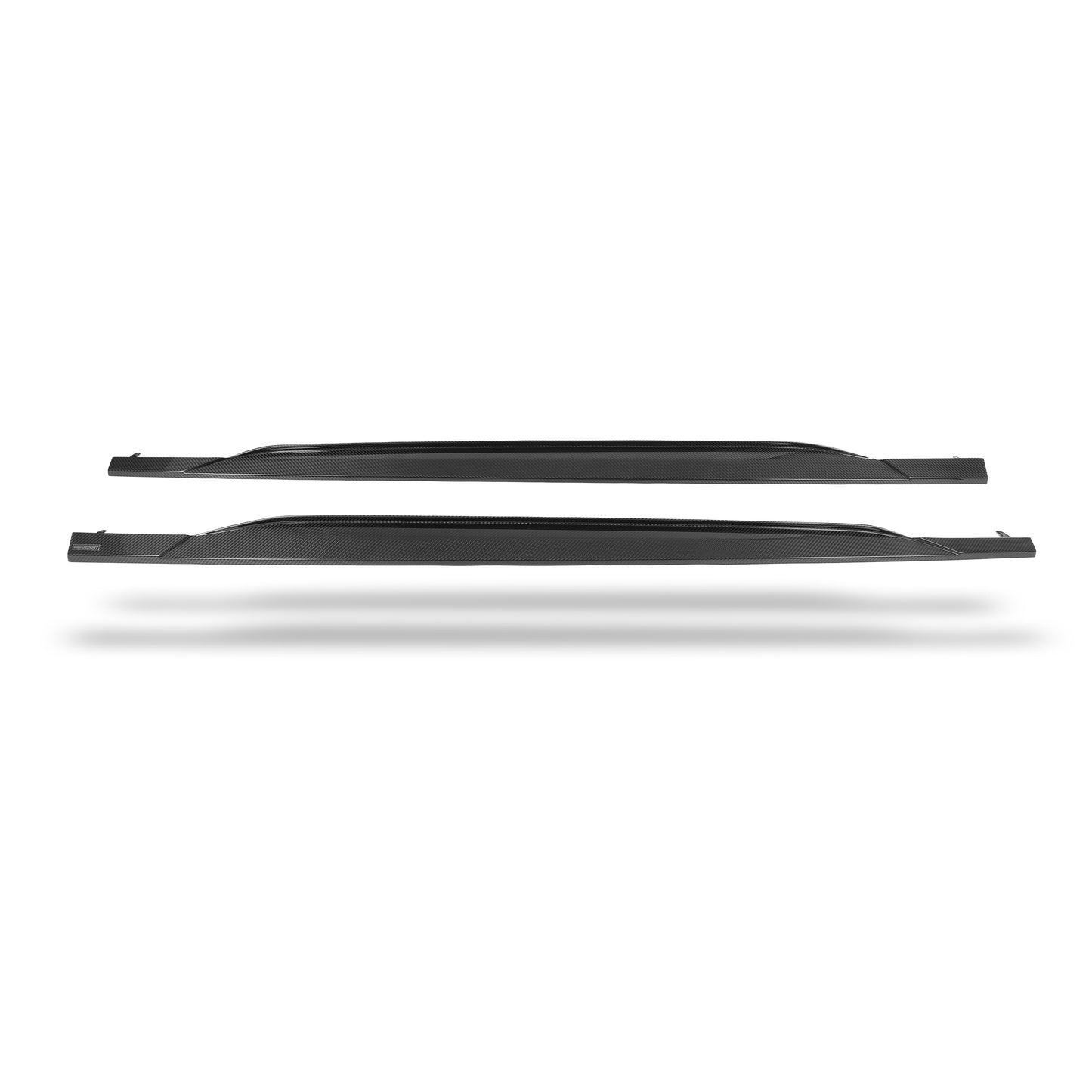 Audi RS6 C8 side skirt weave and edge detail close-up