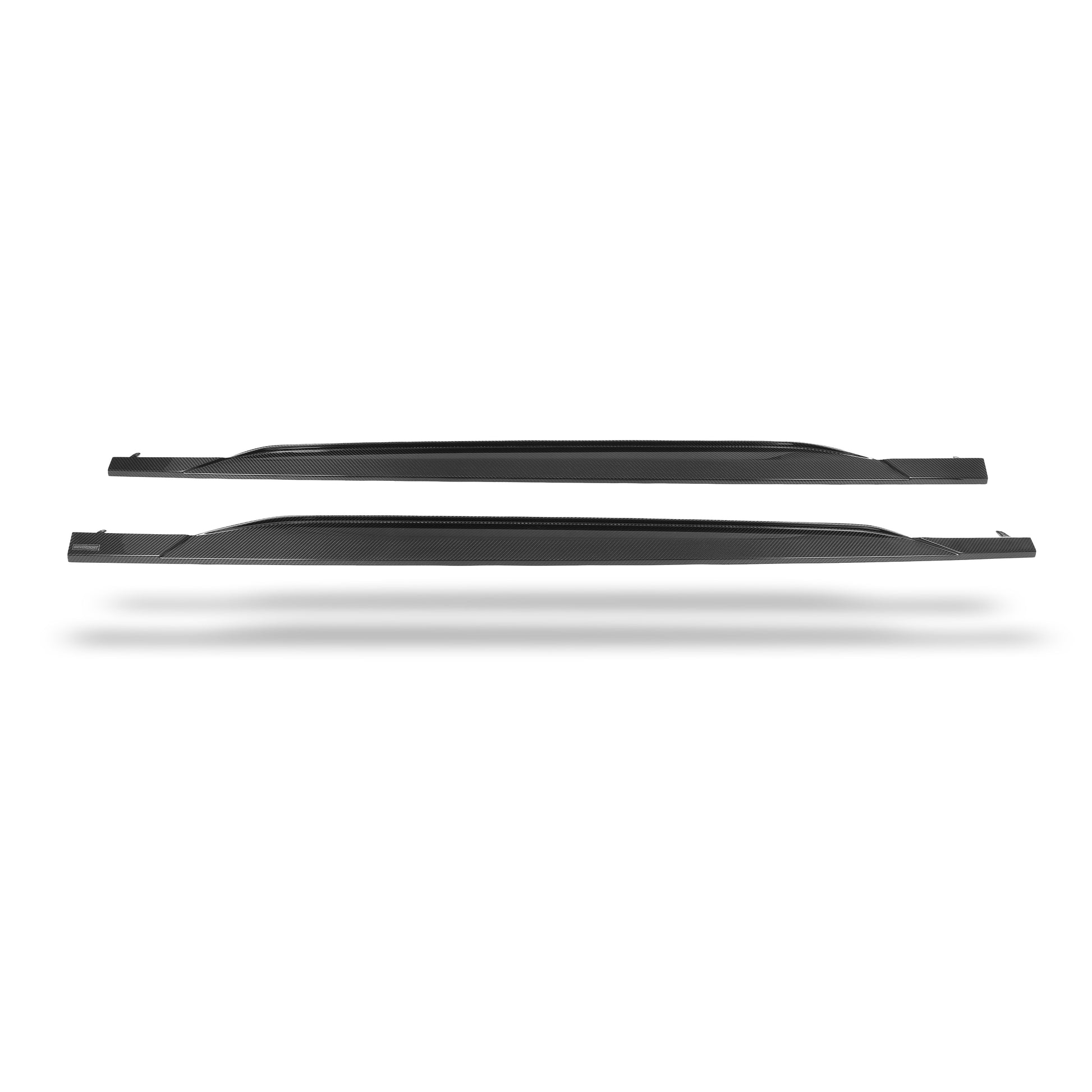 Audi RS6 C8 side skirt weave and edge detail close-up