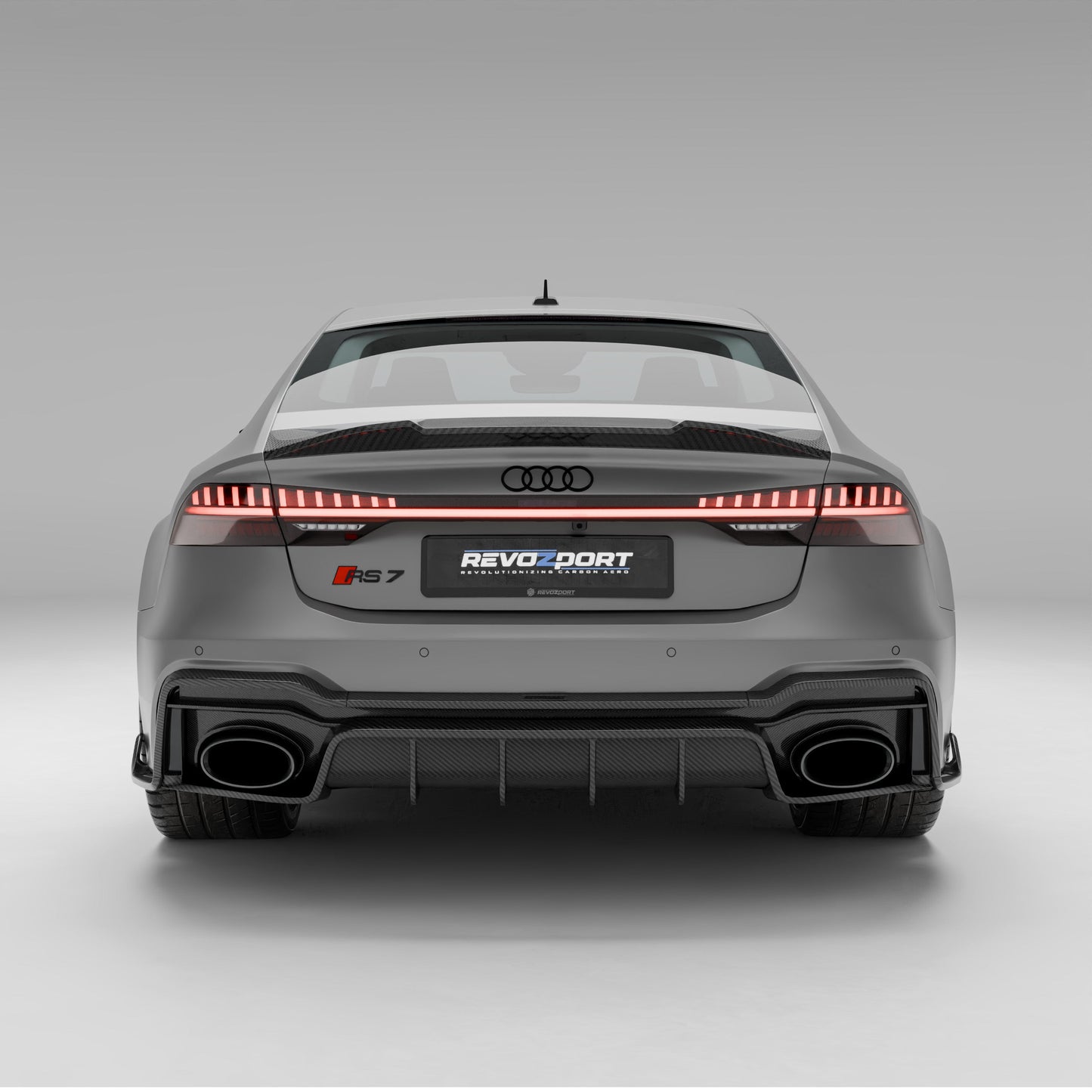 Audi RS7 C8 Sportback carbon fiber weave texture detail
