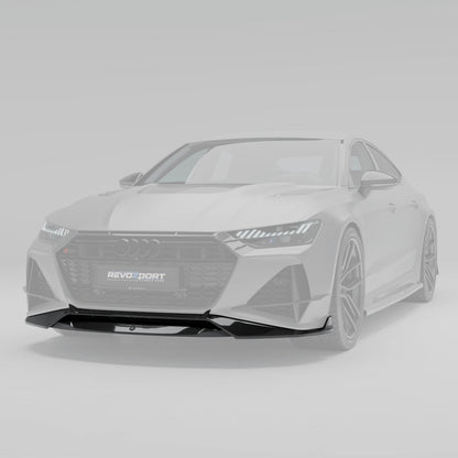 RS7 C8 carbon fiber front splitter lower bumper detail