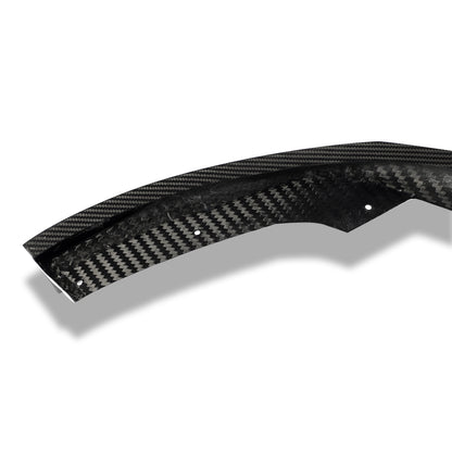 RS7 carbon fiber front splitter underside view