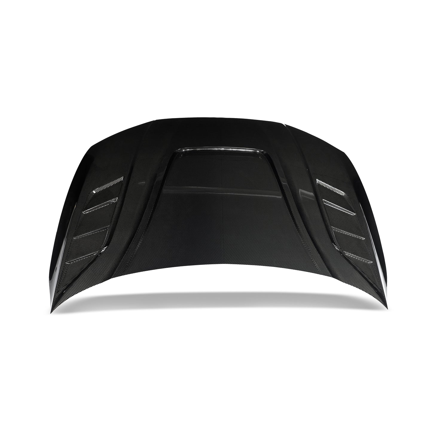 RS7 C8 carbon hood top down full panel view