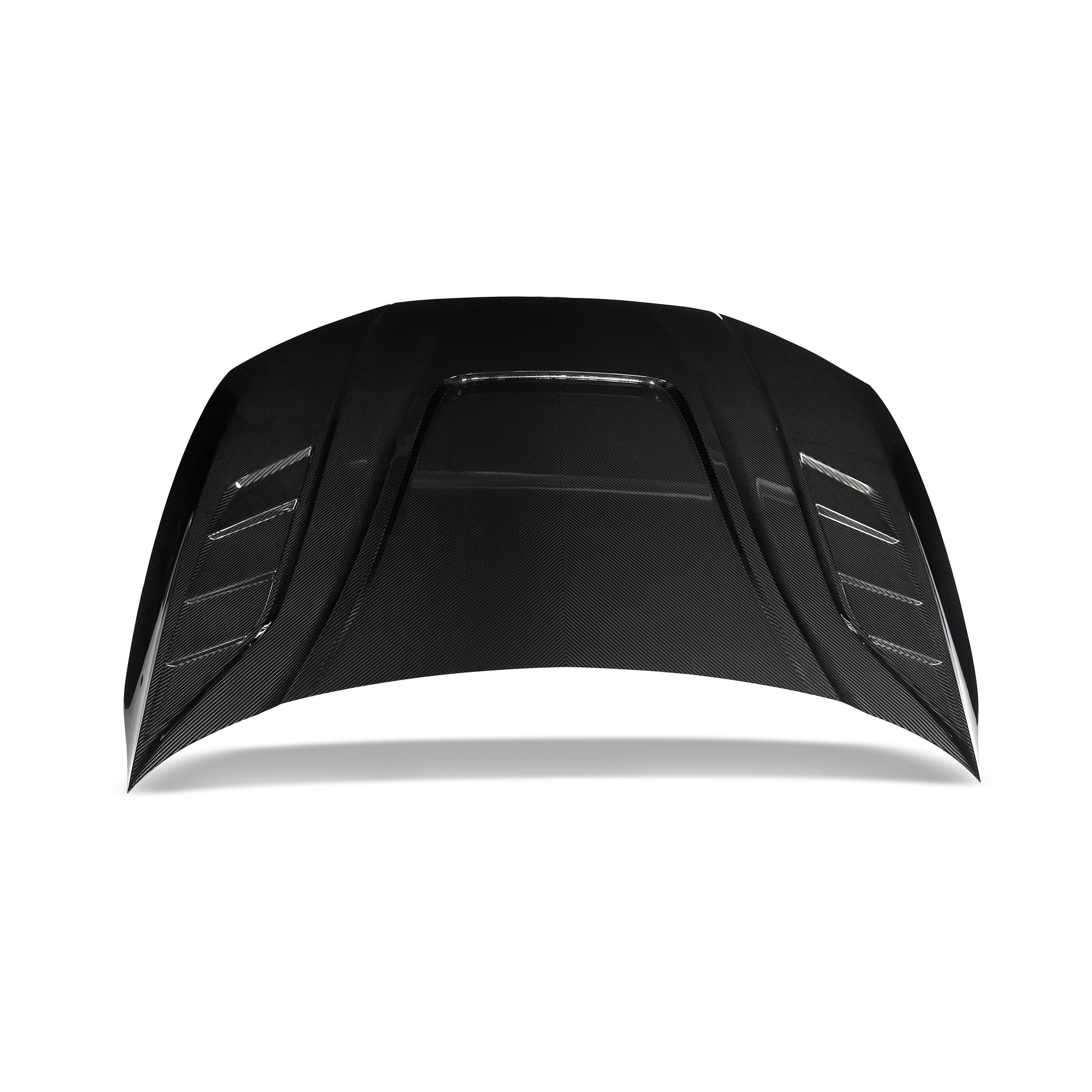 RS7 C8 carbon hood top down full panel view