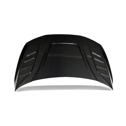 RS7 C8 carbon hood top down full panel view