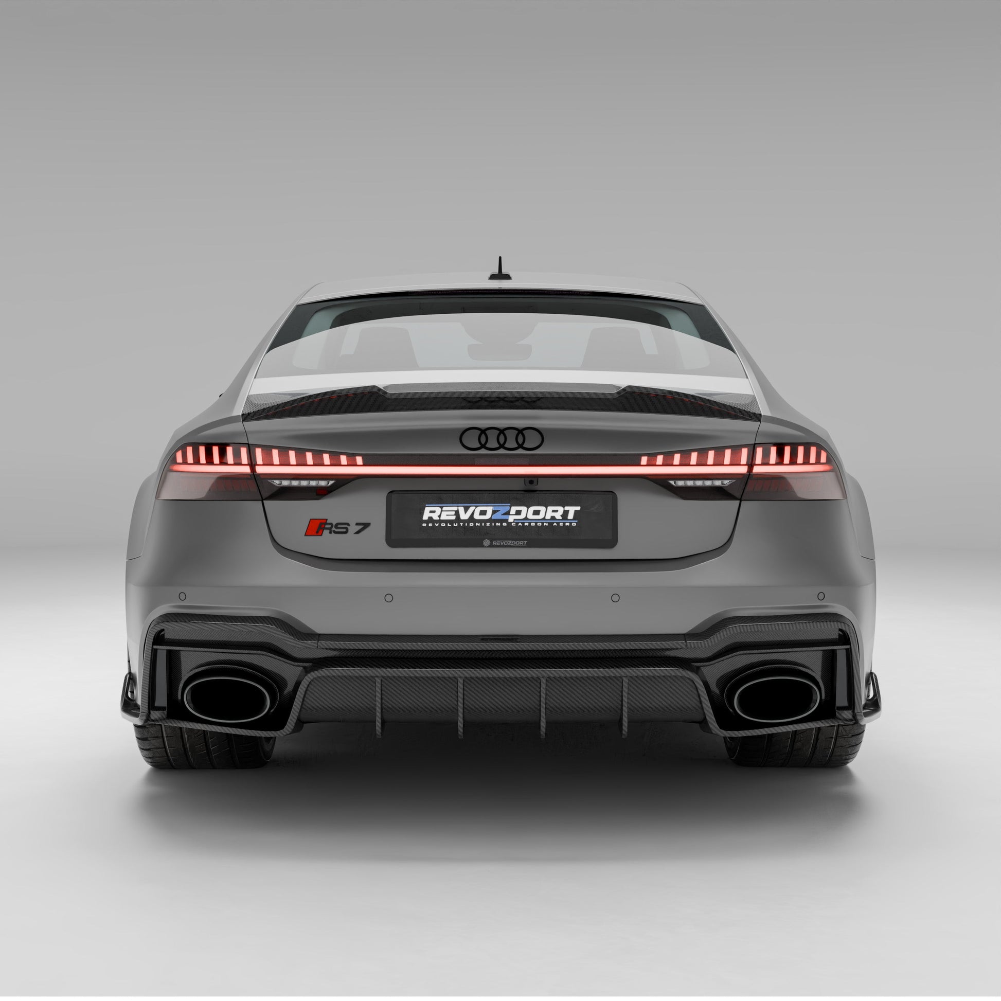 Audi RS7 carbon fiber rear diffuser full product display