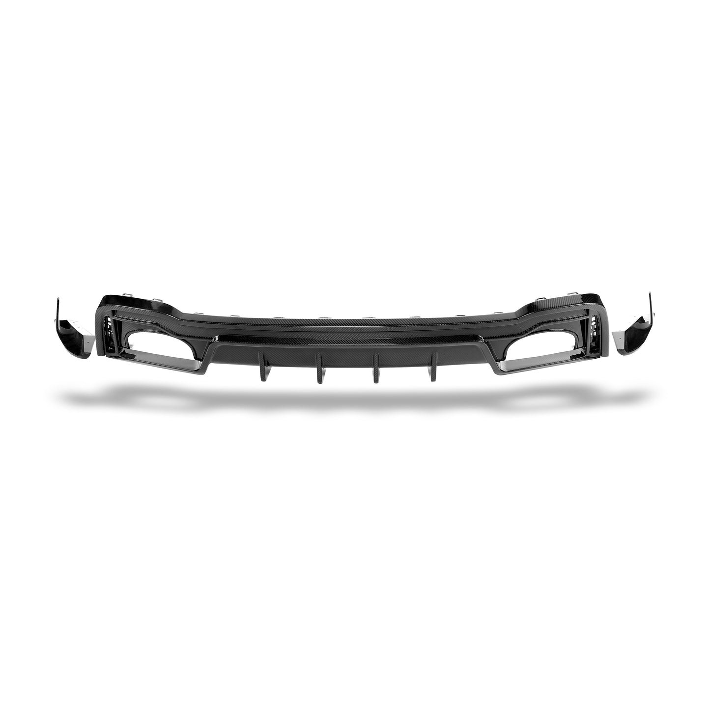 Audi RS7 C8 rear diffuser carbon weave close up