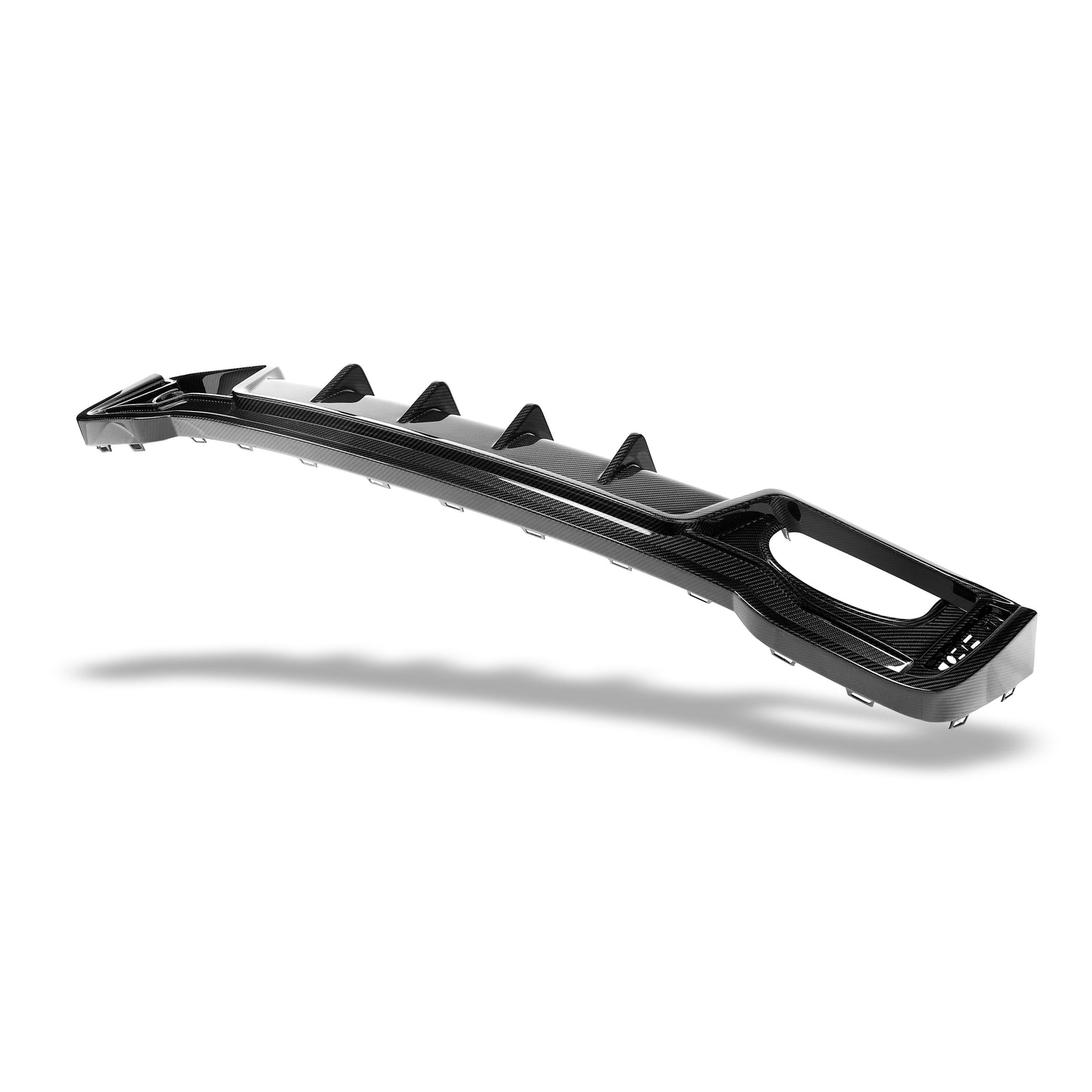 Audi RS7 carbon diffuser fin geometry detail