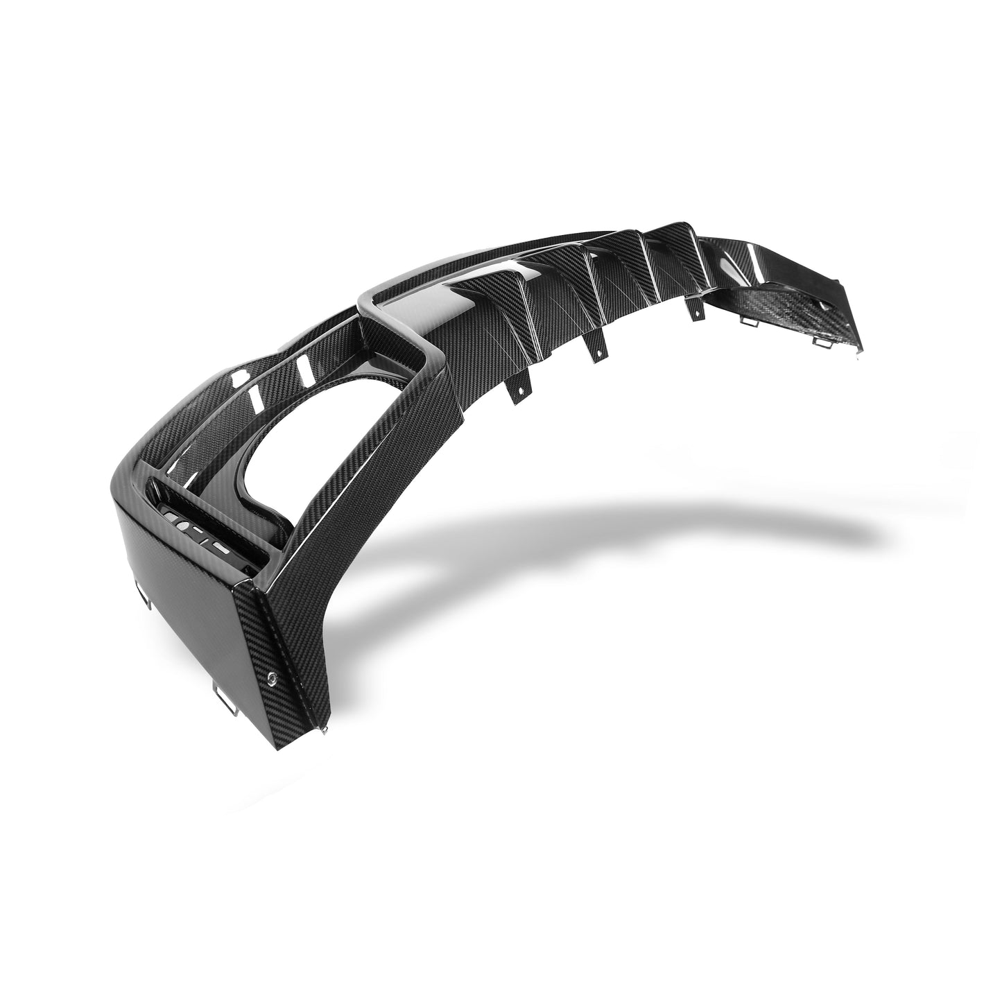 Audi RS7 C8 carbon rear diffuser side edge contour