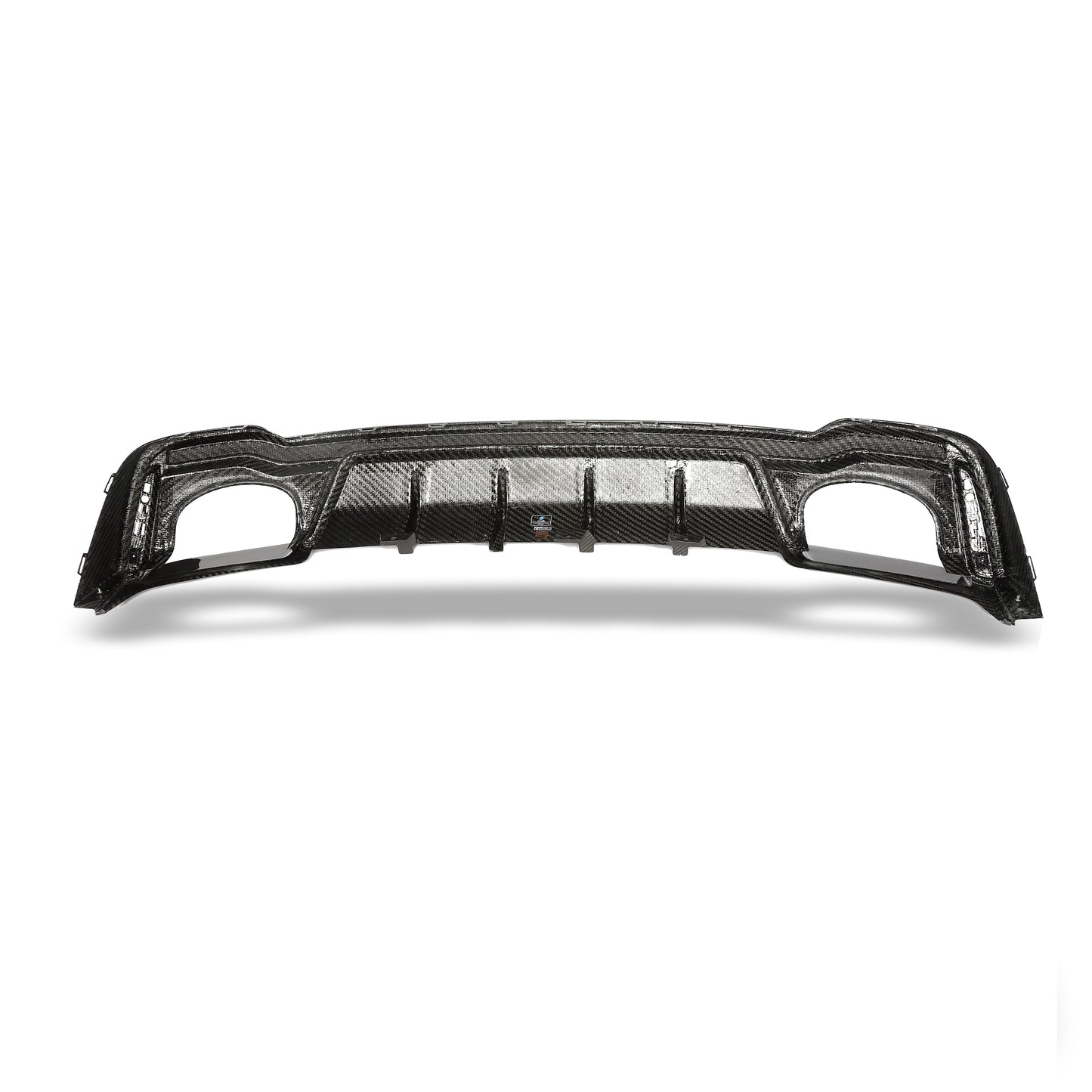 RS7 carbon fiber rear diffuser exhaust surround detail