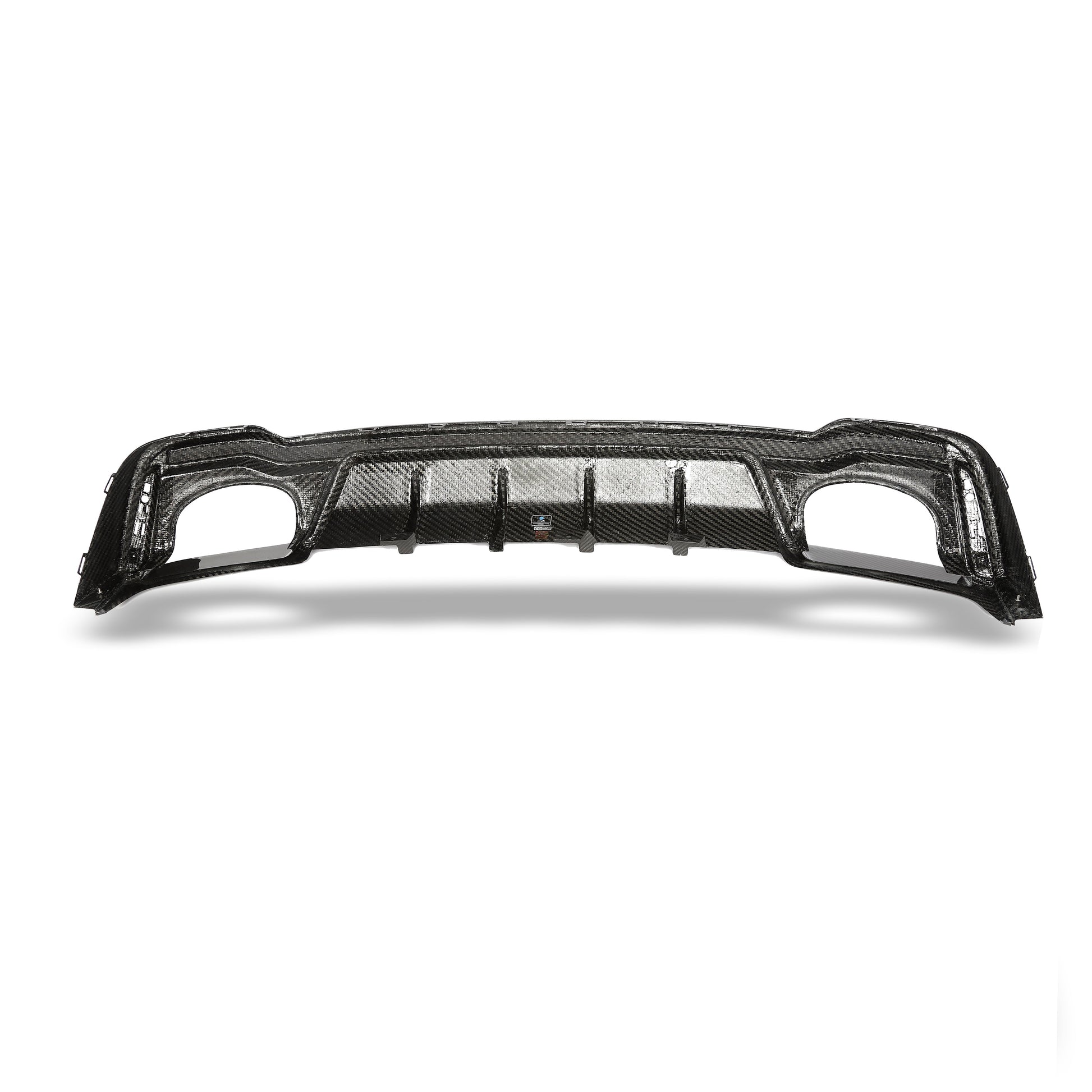RS7 carbon fiber rear diffuser exhaust surround detail