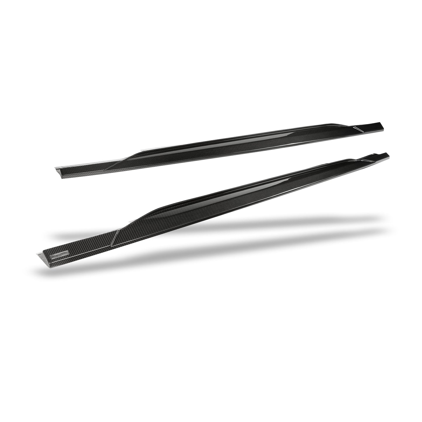 Audi RS7 C8 side skirt carbon weave close up