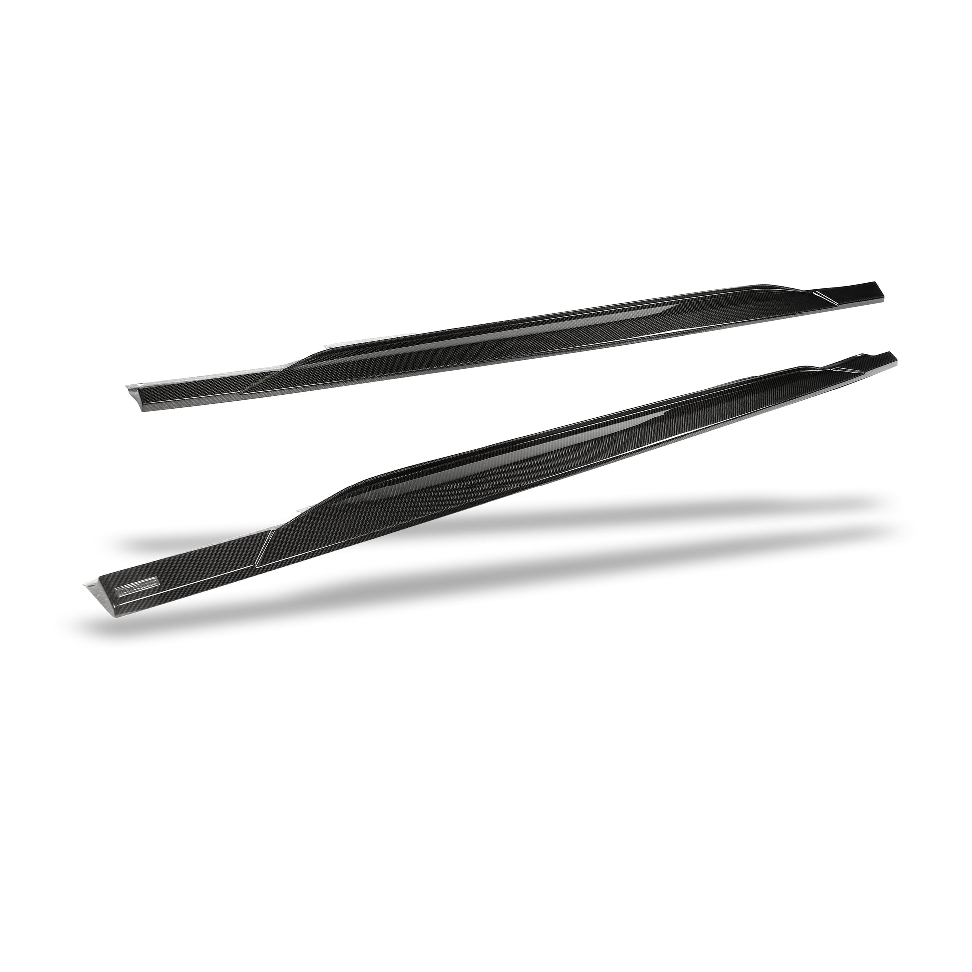 Audi RS7 C8 side skirt carbon weave close up