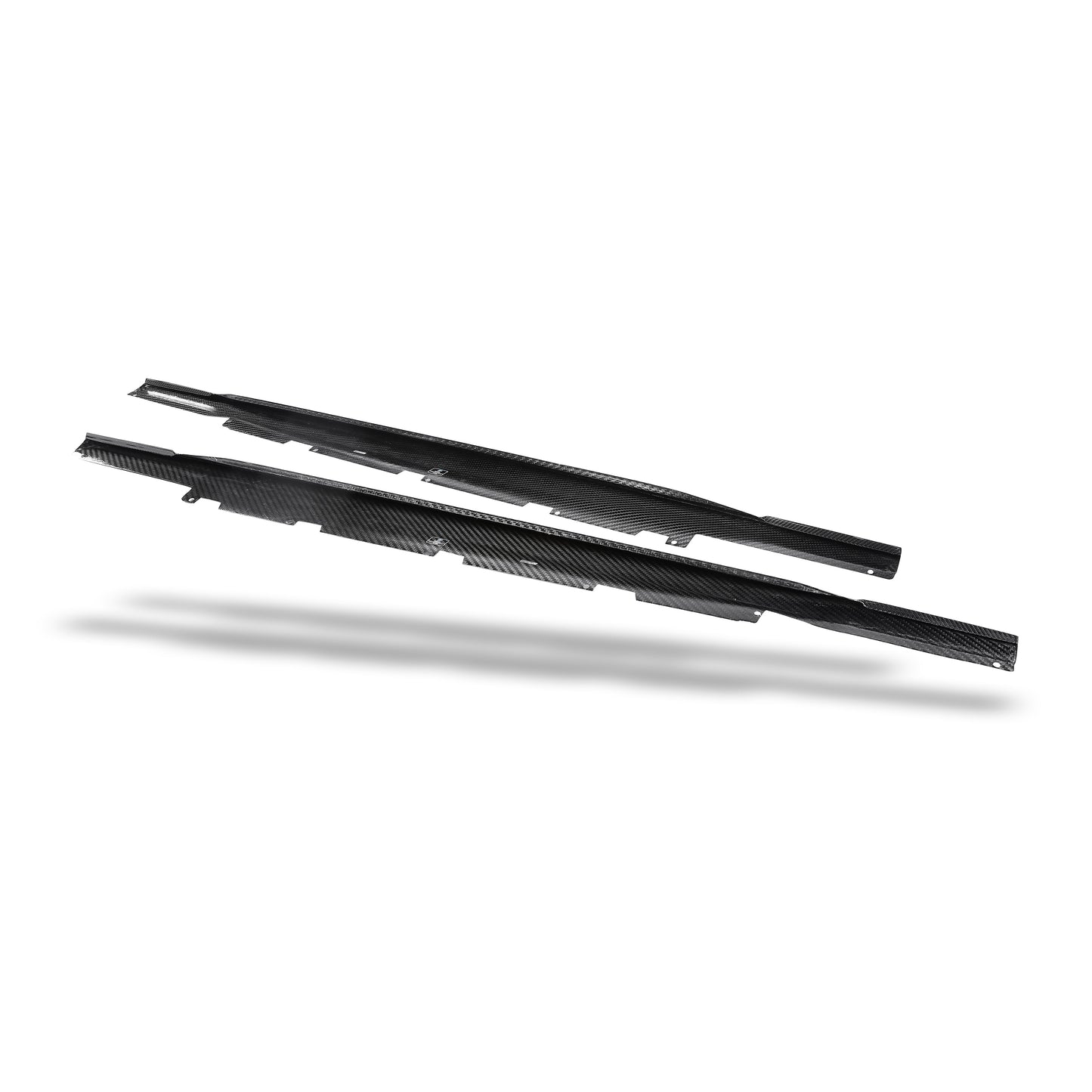 Audi RS7 C8 carbon fiber side skirt edge lip detail