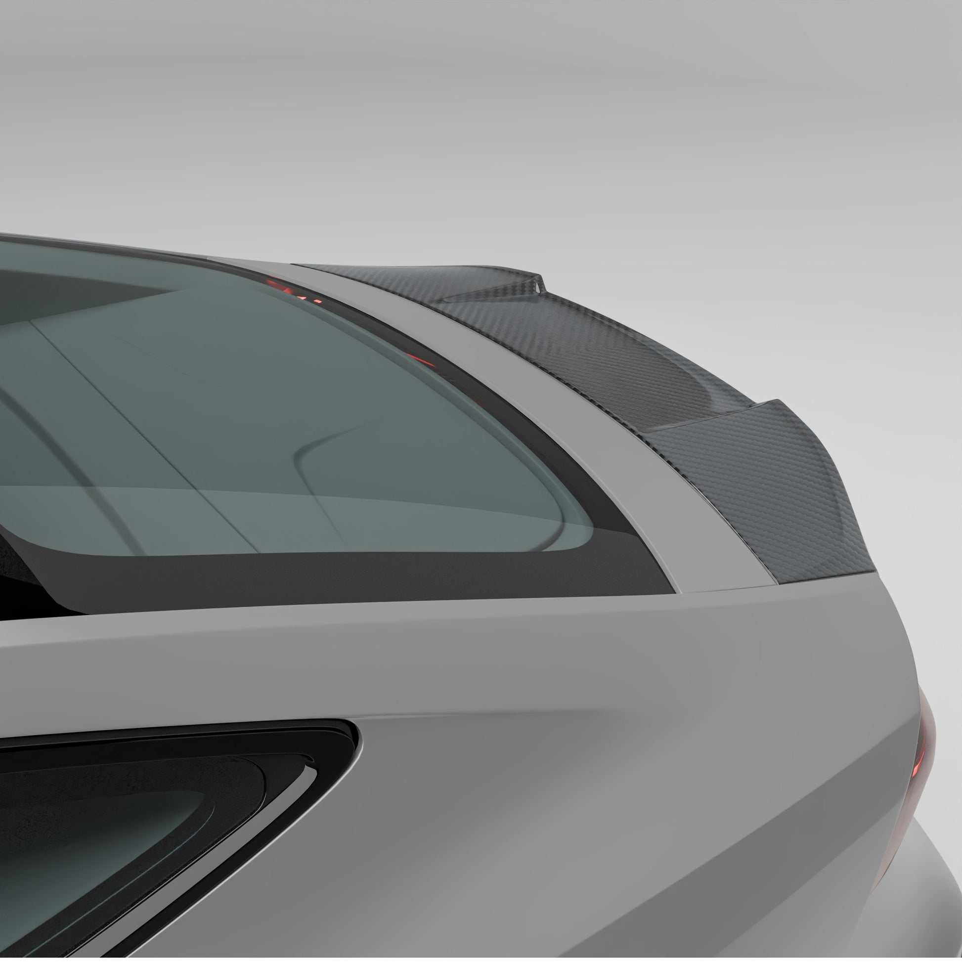 Audi RS7 C8 Sportback carbon fiber trunk spoiler rear three quarter view