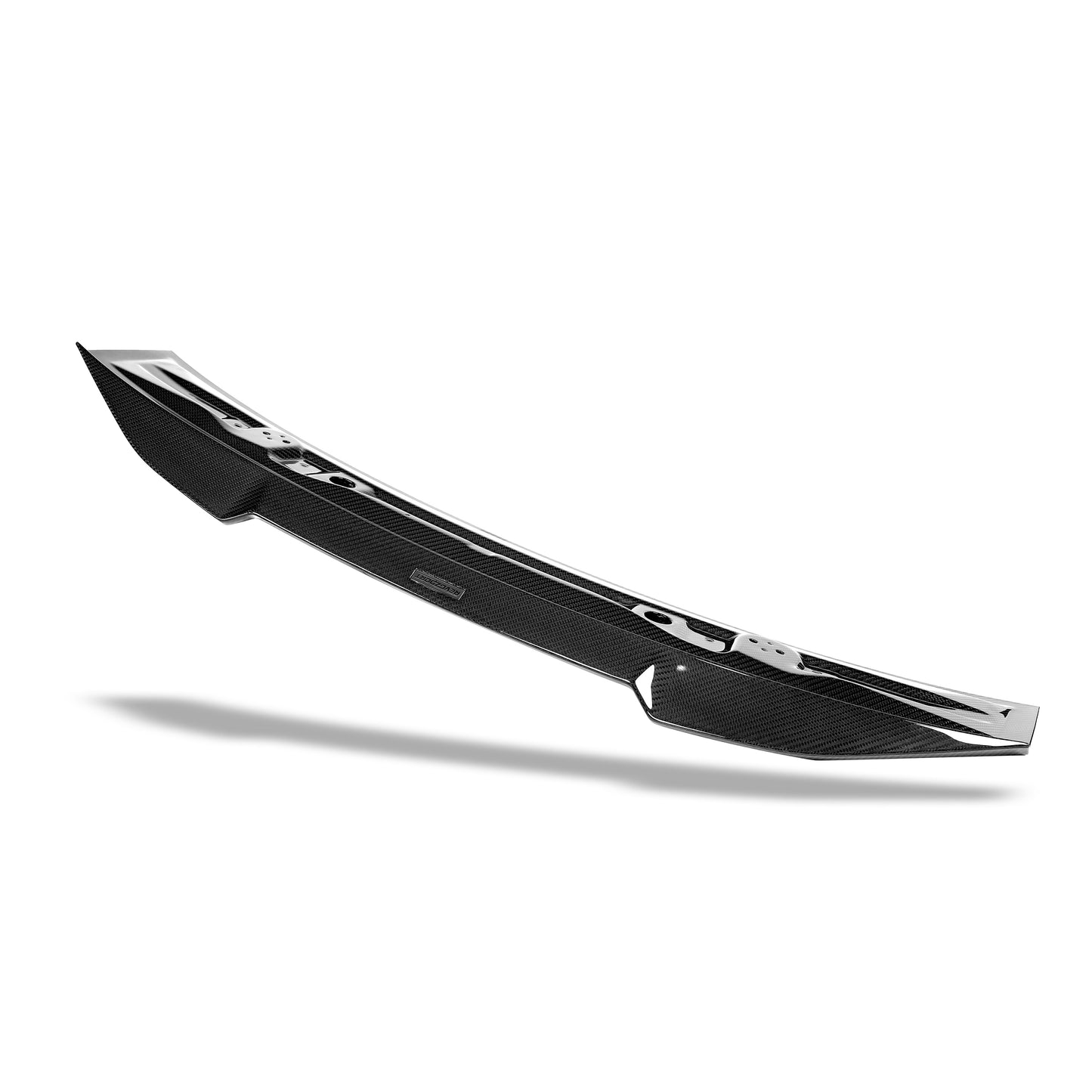 Audi RS7 C8 carbon trunk spoiler side contour view
