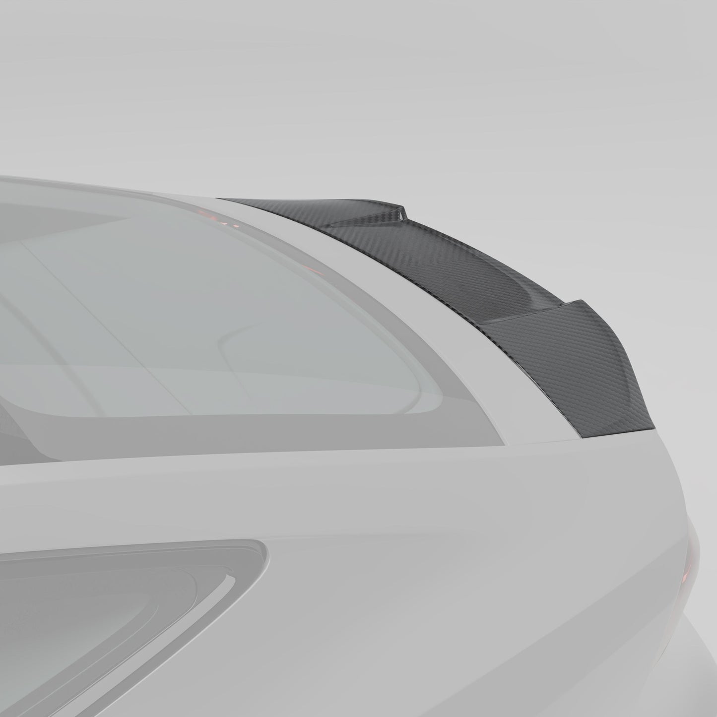 RS7 C8 carbon fiber trunk spoiler decklid lip detail