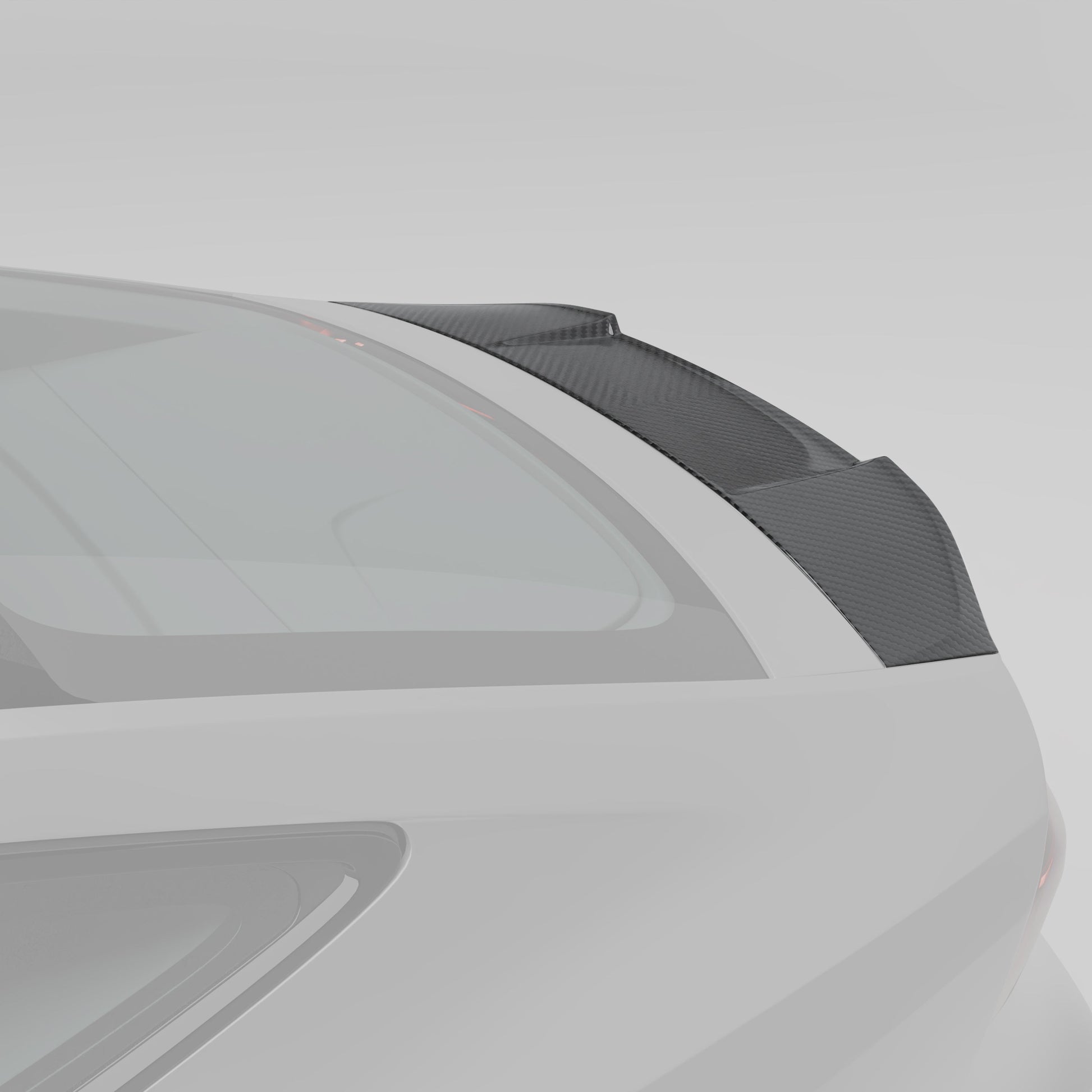 RS7 C8 carbon fiber trunk spoiler decklid lip detail