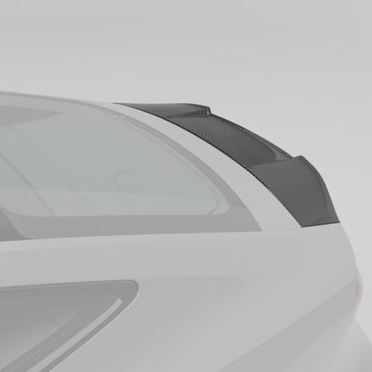 RS7 C8 carbon fiber trunk spoiler decklid lip detail
