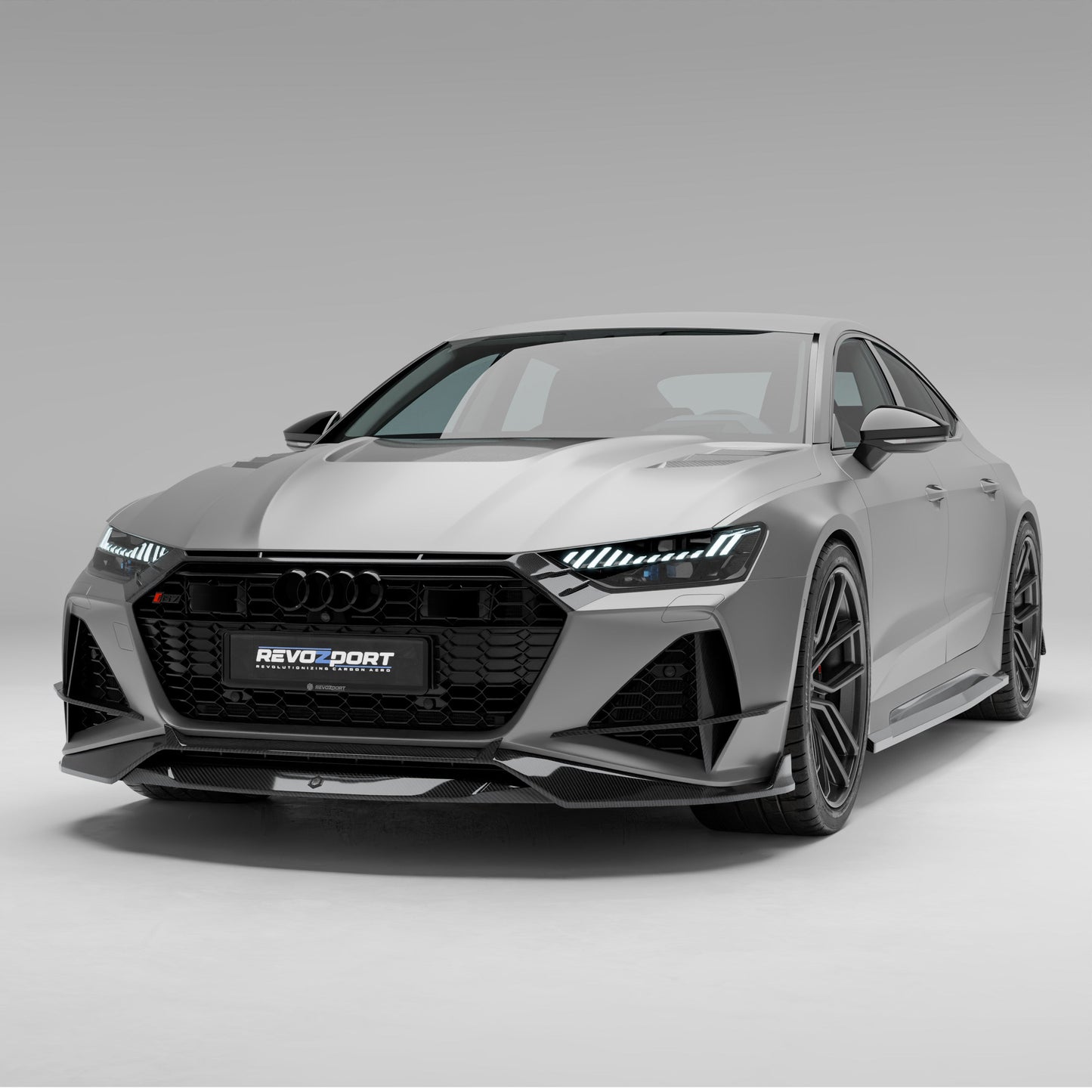 Audi RS7 carbon fiber front grille trim full product display