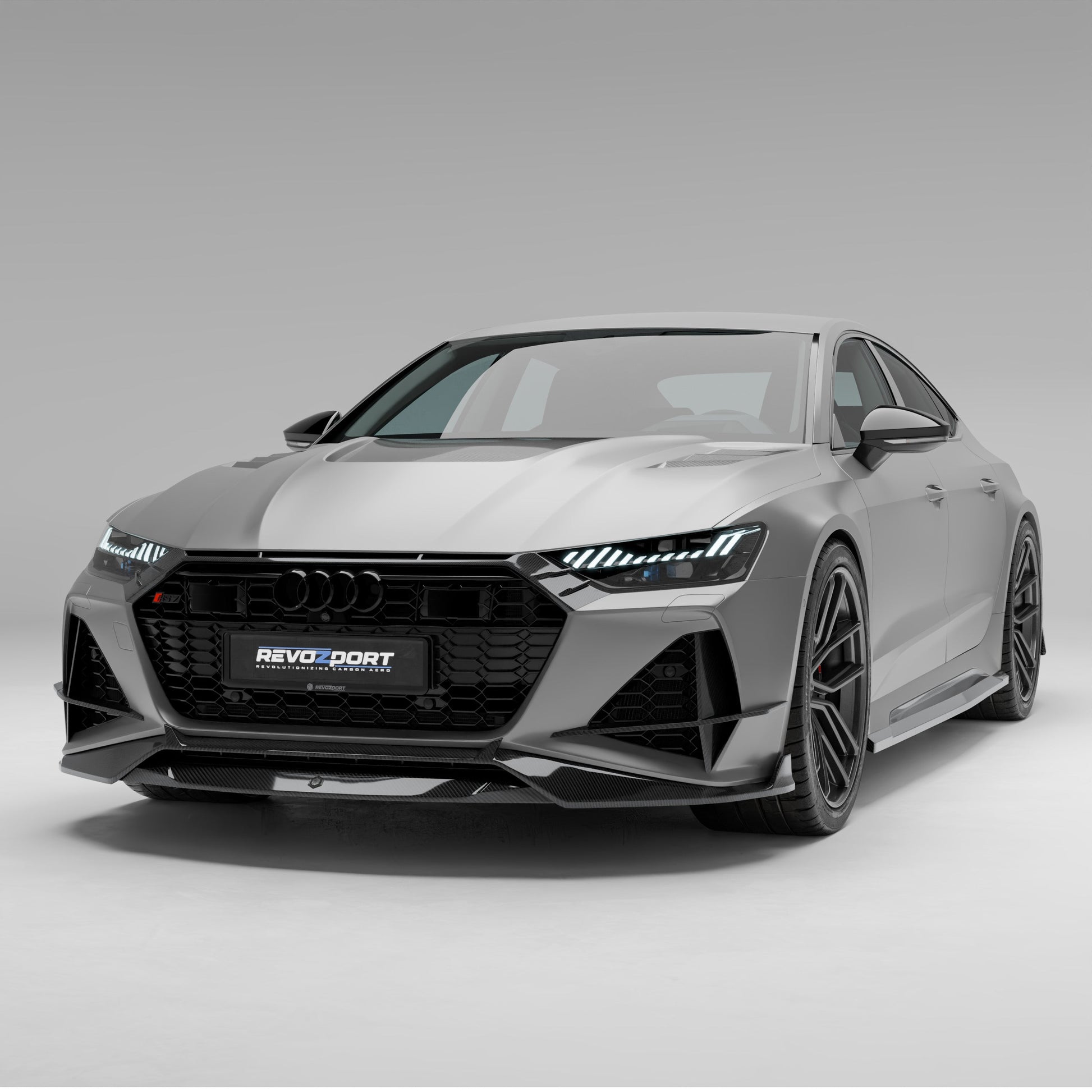 Audi RS7 carbon fiber front grille trim full product display
