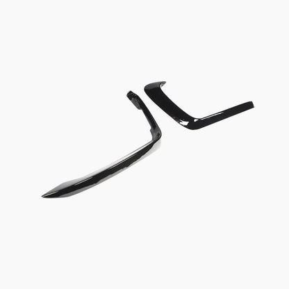 Gloss Black Front Bumper Canards for Audi B8 A5 Sline, S5 (2012-2016)