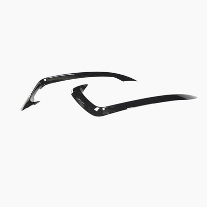 Gloss Black Front Bumper Canards for Audi B8 A5 Sline, S5 (2012-2016)