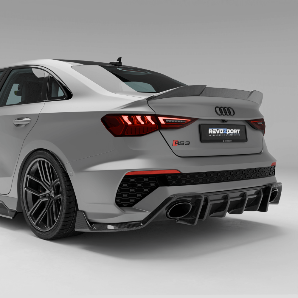 Audi RS3 8Y sedan carbon fiber rear diffuser main view