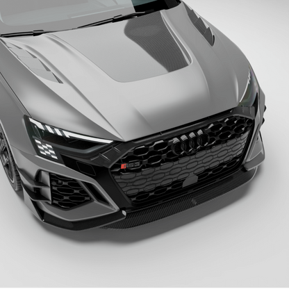 Audi RS3 8Y Sportback carbon fiber hood main product view