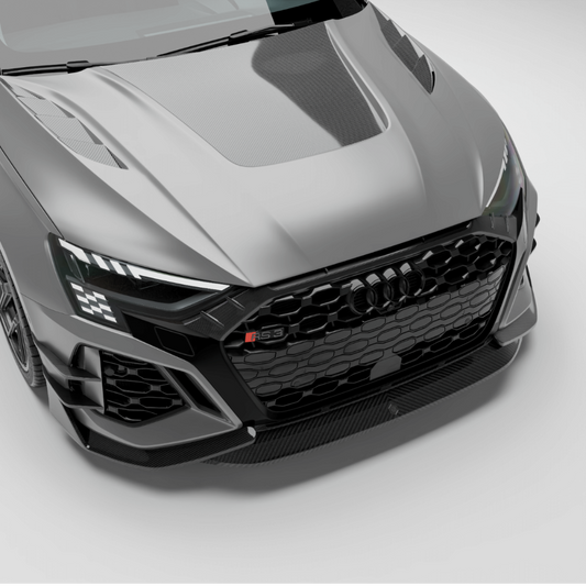 Audi RS3 8Y Sportback carbon fiber hood main product view