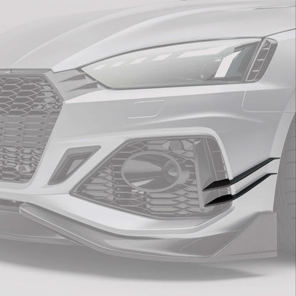 Audi RS5 carbon fiber canards close-up corner detail