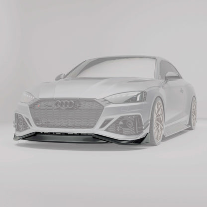 Audi RS5 carbon fiber front lip full front face view