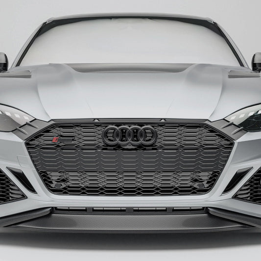 Audi RS5 B9.5 Coupe carbon fiber grille detail from the body kit