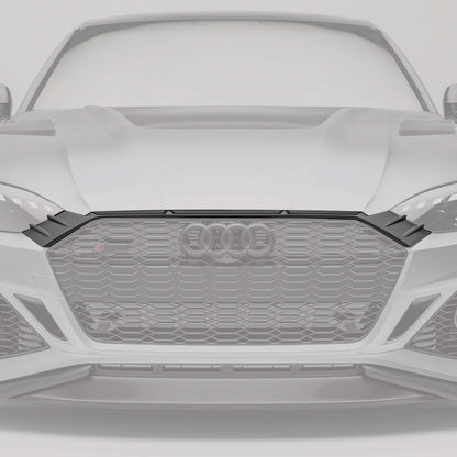 Audi RS5 carbon fiber grille angled framing detail view