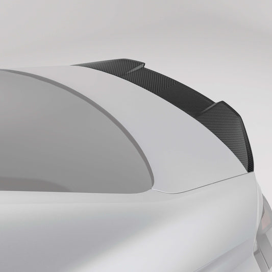 Audi RS5 B9.5 Coupe carbon fiber rear spoiler angled rear view