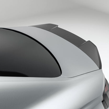 Audi RS5 B9.5 Coupe carbon fiber rear spoiler close-up of the weave