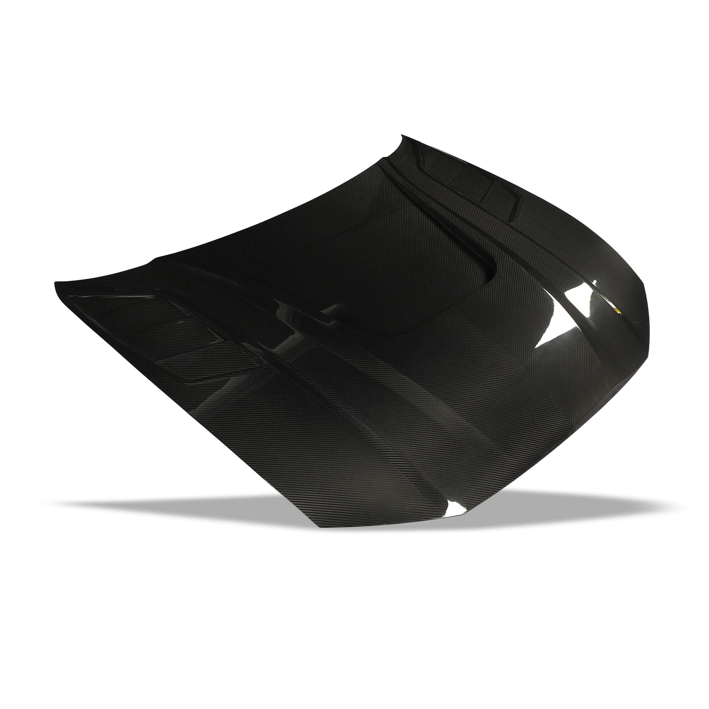 Audi RS6 C8 carbon fiber hood detail on real car