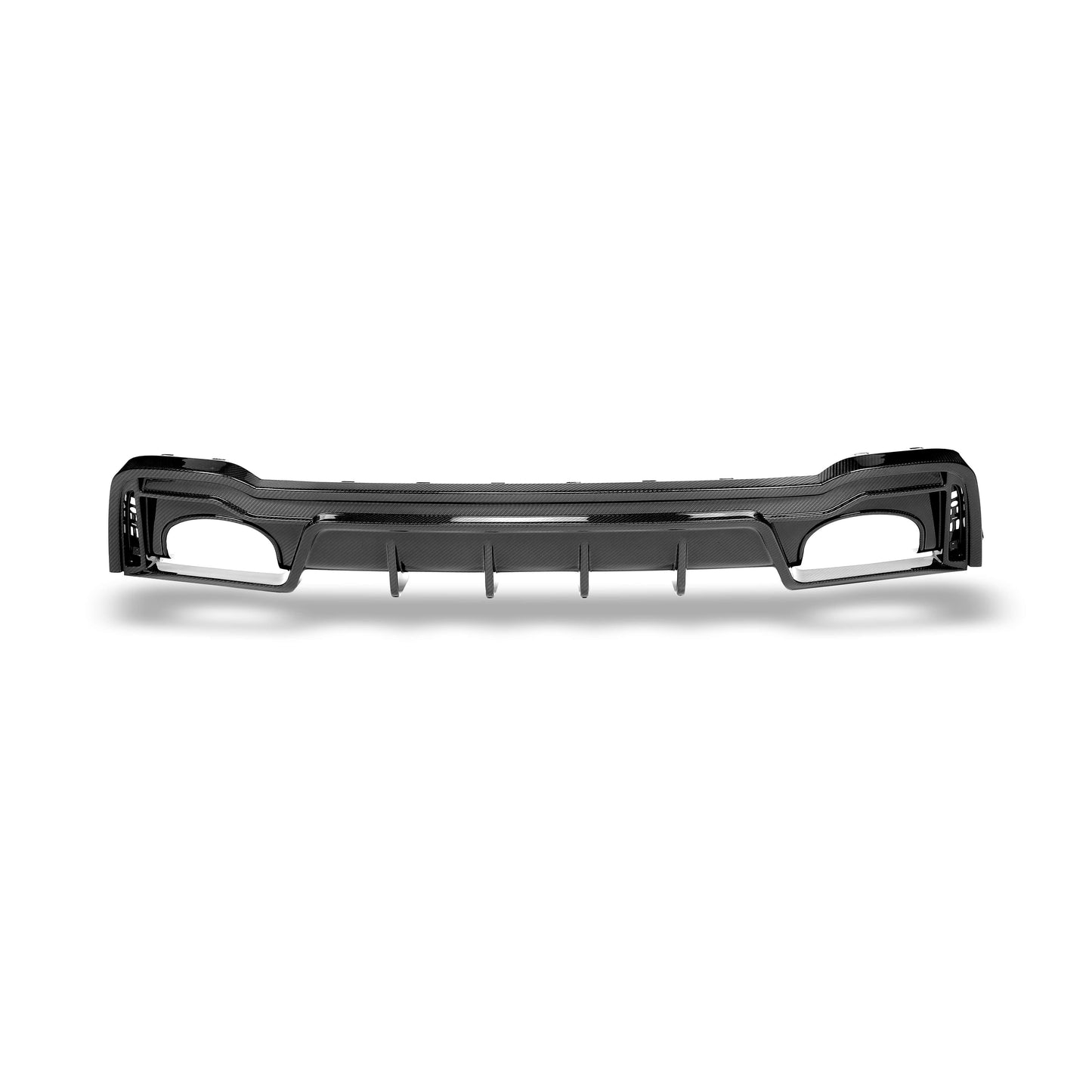 RS6 C8 carbon rear diffuser around exhaust cutouts