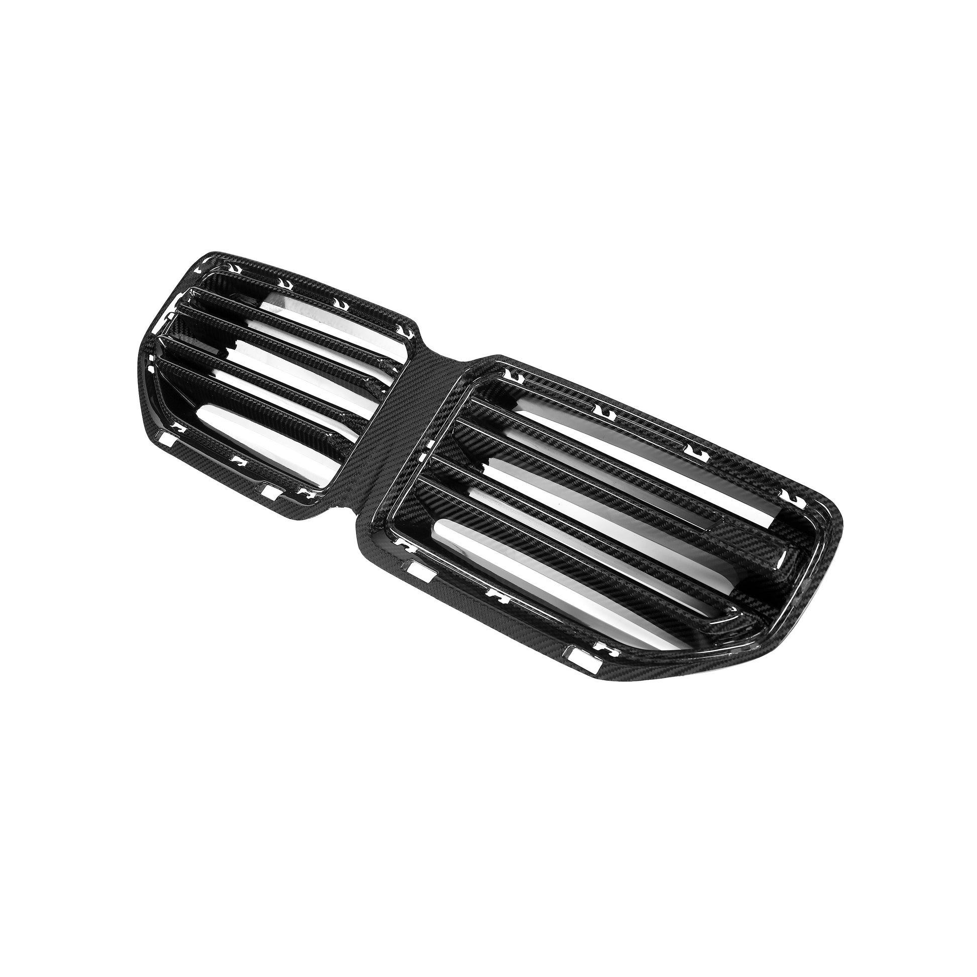 BMW M2 G87 carbon fiber grille fitted on front end