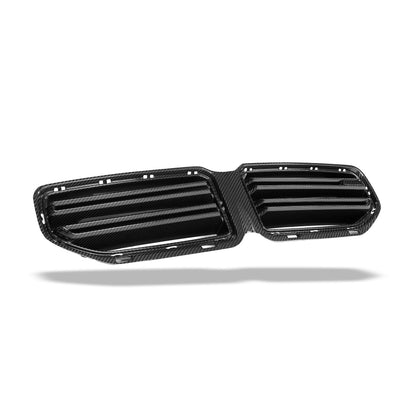 BMW M2 G87 carbon fiber grille weave texture close-up